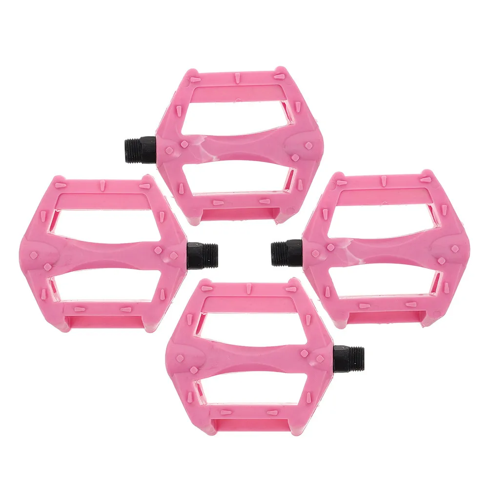 

2Pair Bicycle Pedals Plastic Non-Slip Lightweight Replacement for Mountain Road Bikes Anti-Skid Bike Pedals