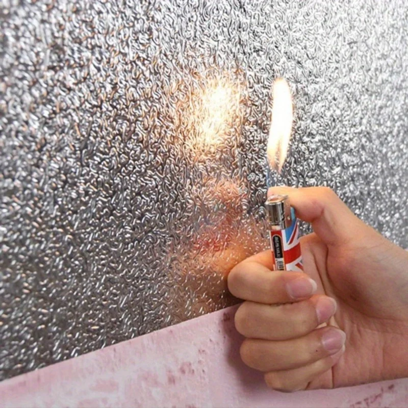 YITAPE Kitchen Aluminum Foil Sticker Self Adhesive Oil Proof Waterproof Wallpaper for Countertop Cabinet Drawer Shelf Liner view 4