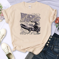 Back to the Future top women manga graphic t-shirts girl designer anime streetwear clothing