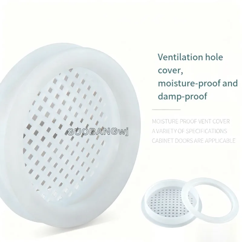 3-15mm Plastic Ventilation Hole Clip for Cabinet Shoe Wardrobe Heat Dissipation Air Vent Mesh Double-sided Clip Decorative Cover