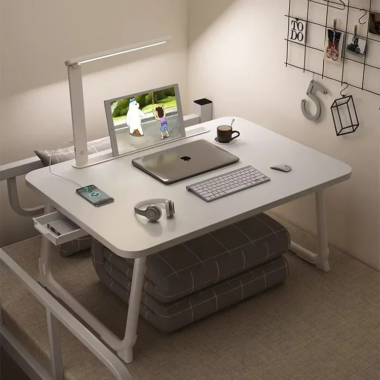 Bed Small Table Foldable Table Desk Notebook Computer Table Bay Window  Folding Computer Desk