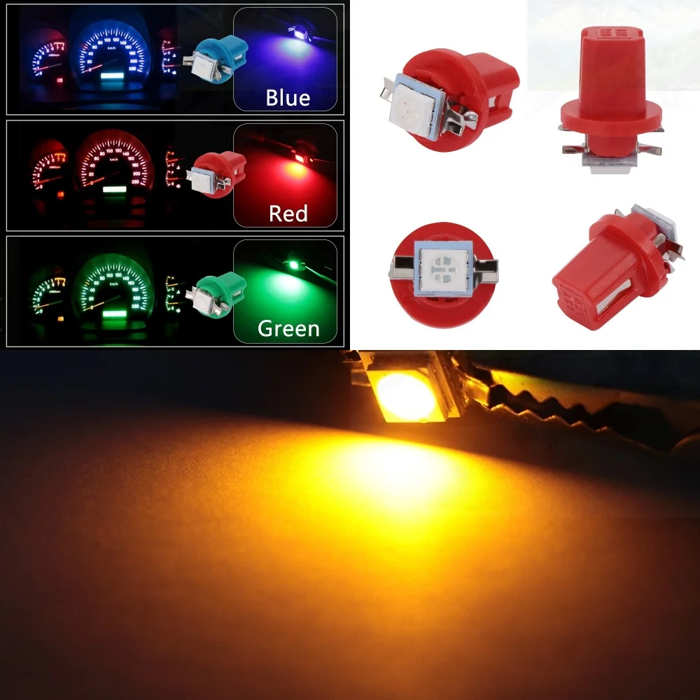

10Pcs LED Light Car Gauge Speed Dash Bulb for VW Volkswagen Golf 7 MK7 Tiguan MK2 Skoda Octavia Kodiaq Karoq Seat Ateca Leon