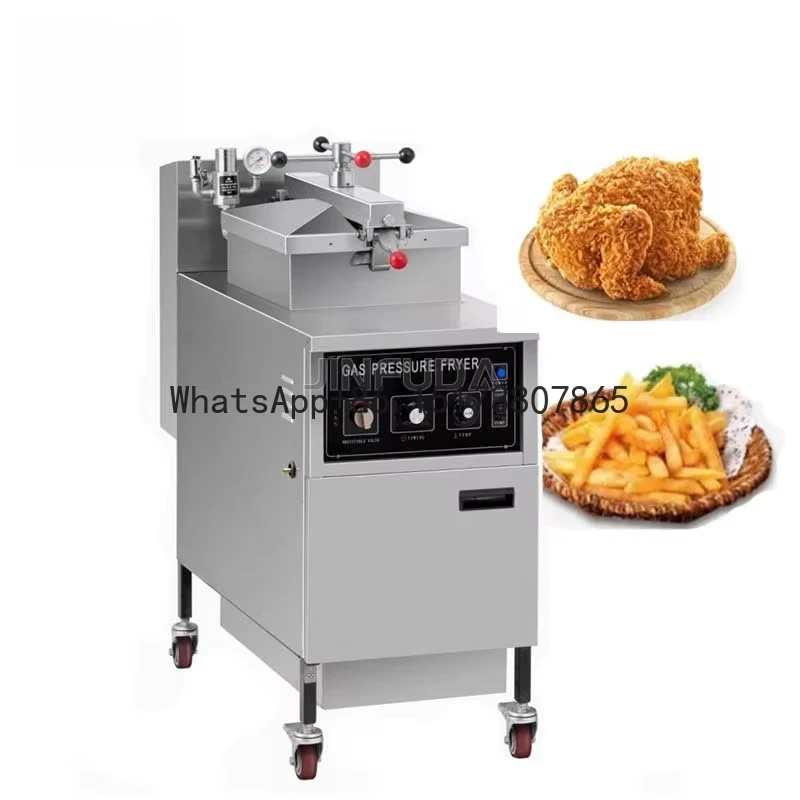 

Hot Sale Gas Deep Fryer Machine French Fries Chicken Fryer Stainless Steel Catering Equipment