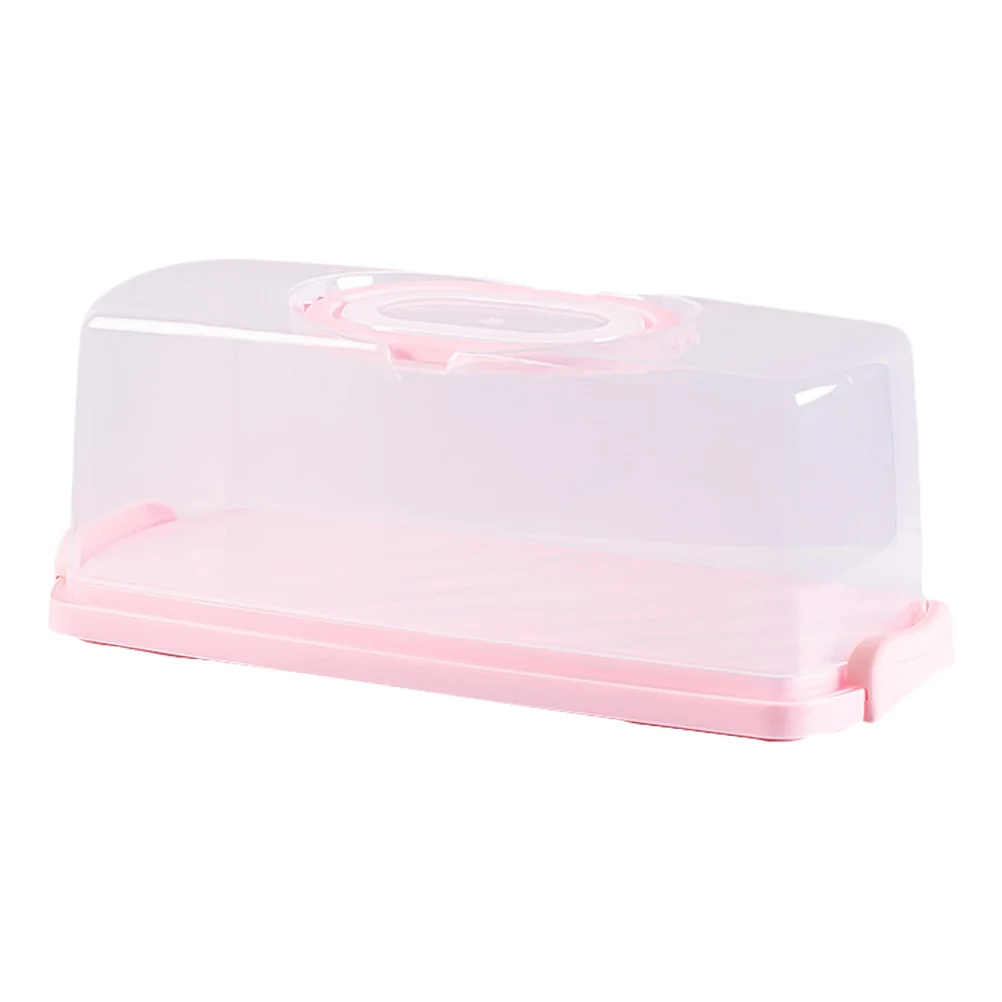 

Storage Plastic Baking Cake Toast Container Portable Bread Baking Cake Box Rectangular Toast Box Case