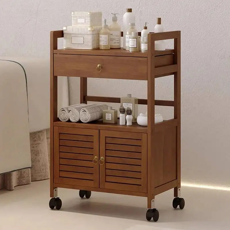 Salon Trendy Moving Trolley Beauty Hairdresser Modern Nordic Trolley Cart Luxury Rotating Carritos Organizadores Salon Furniture