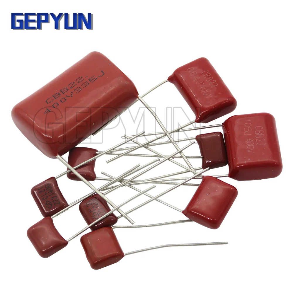 10PCS CBB polypropylene film capacitor 63V 100V 250V 400V 450V 630V 2000V 101 103 104 105 125J 221 222 223 224 225 332 333 33