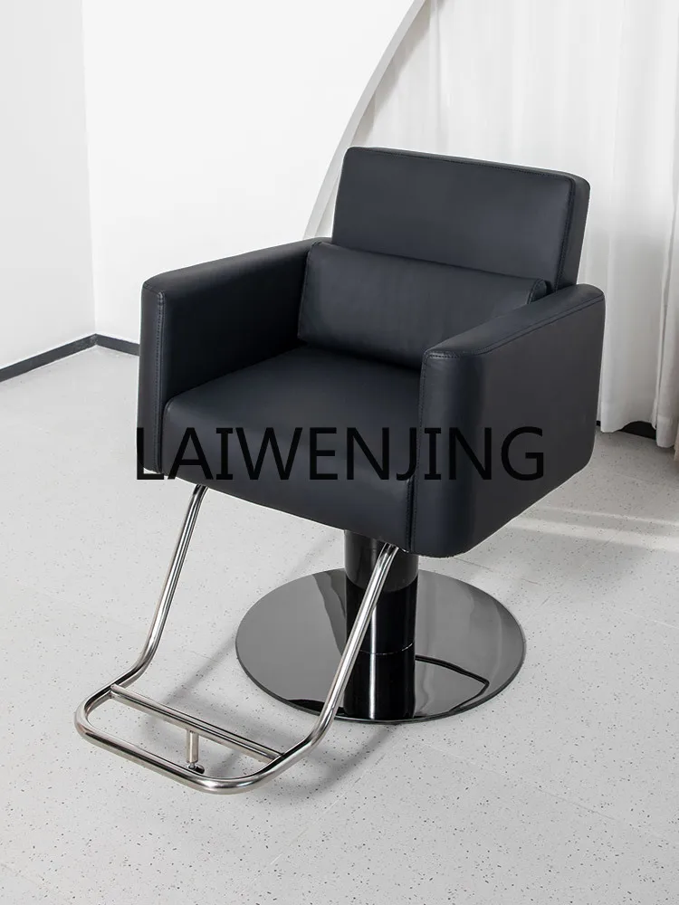 

High-End Barber Shop Electric Lifting Hair Cutting and Perming Hairdressing Chair for Hair Salon TikTok Same Style Hair Stool