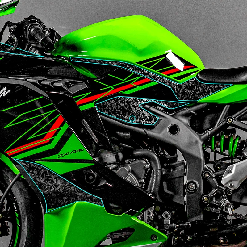 カワサキZx4r,zx4rr,オートバイ,ボディペイント,鍛造カーボン
