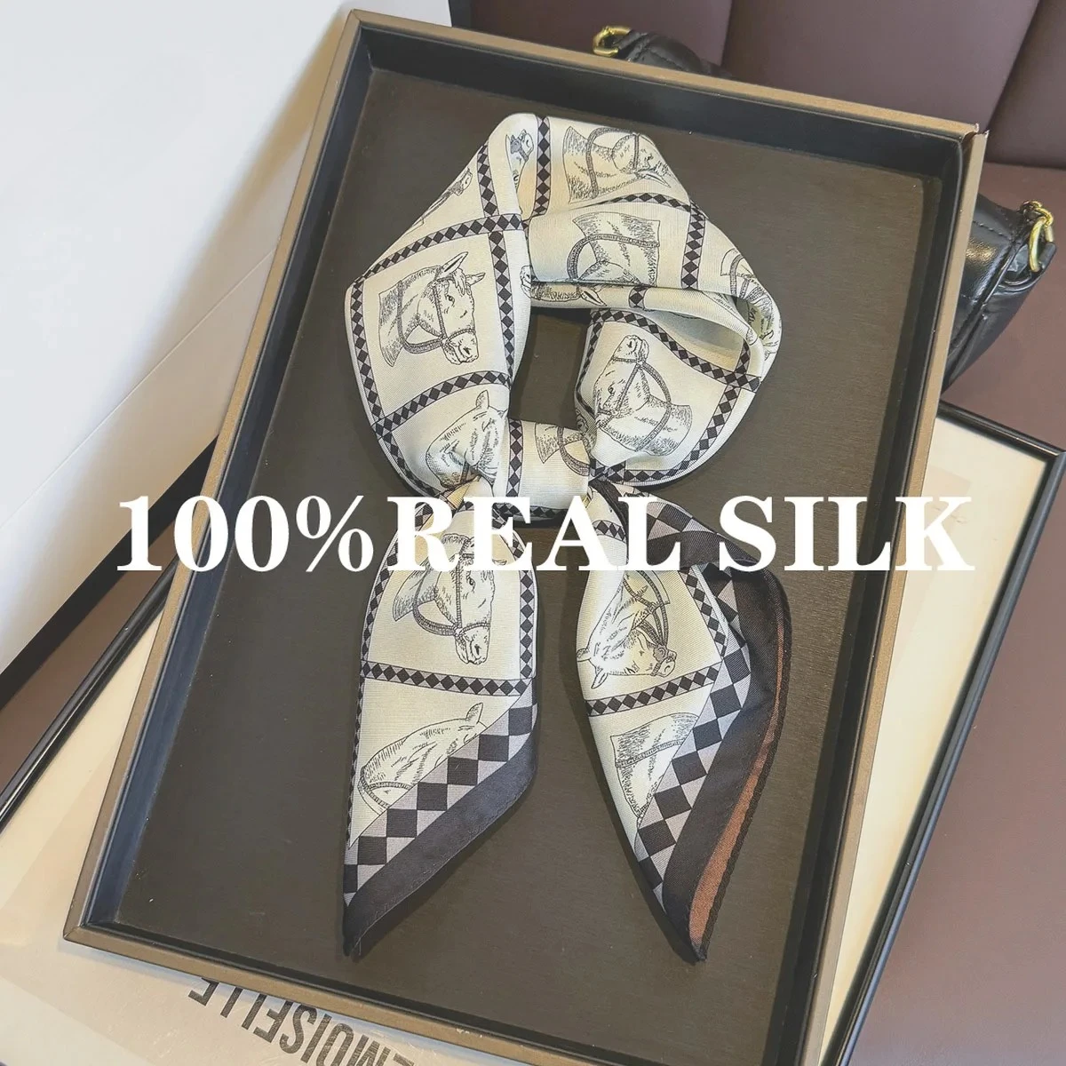 

Новый 100% натуральный шелковый шарф для женщин, роскошный квадратный платок, защита от солнца, шаль, повязка для волос, бандана, накидка, головной платок, пончо