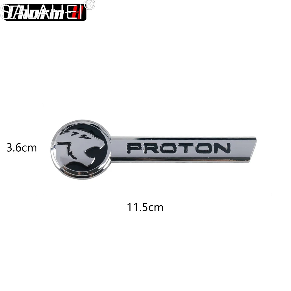 3D Zinc Alloy Car Letter Logo Stickers Tail Bumper Badge Auto Rear Trunk Emblem Styling For PROTON Exterior Decorate Accessories