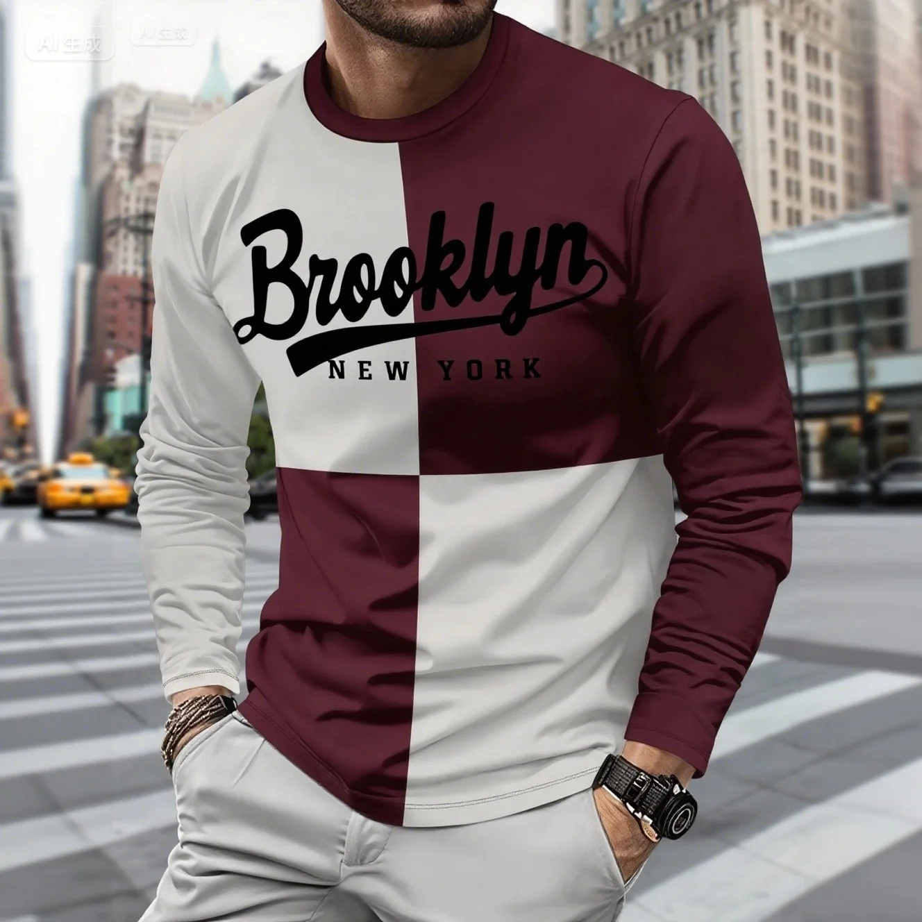 

Мужская модная повседневная футболка с длинным рукавом с принтом, быстросохнущая дышащая футболка для бега, спорта, боевых тренировок, уличный мотоцикл