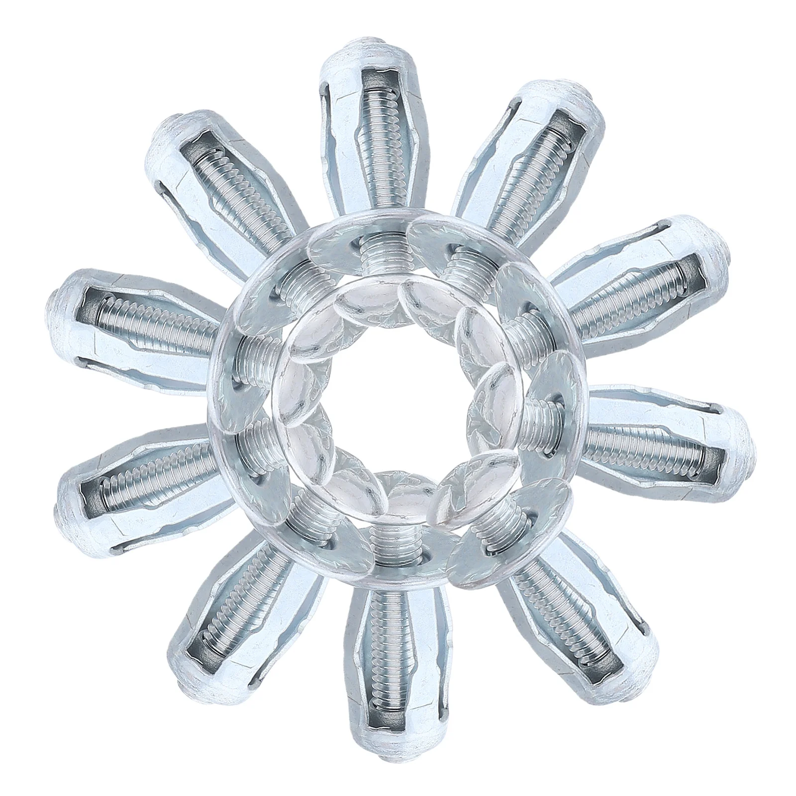 

50Pcs M5 Petal Expansion Bolt Nuts Heavy Duty Jack Nut Screws for Concrete Drywall Gypsum Board Secure Wall Ceiling Fixing