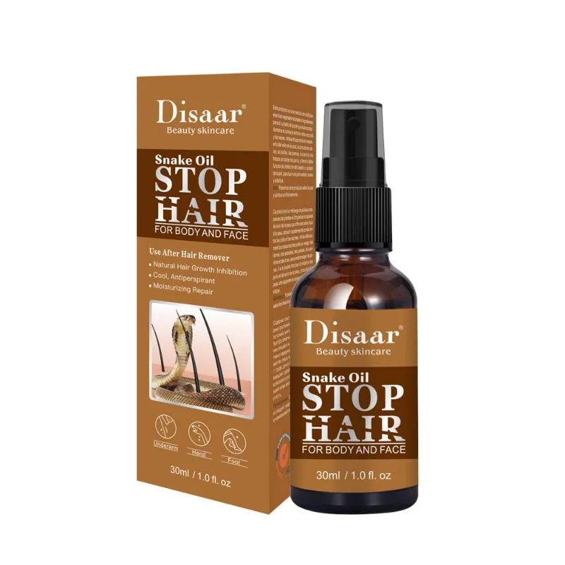 Quick Snake Oil Hair Stop Spray Gentle Men and Women Whole Body Can Use No Residue Skin Care