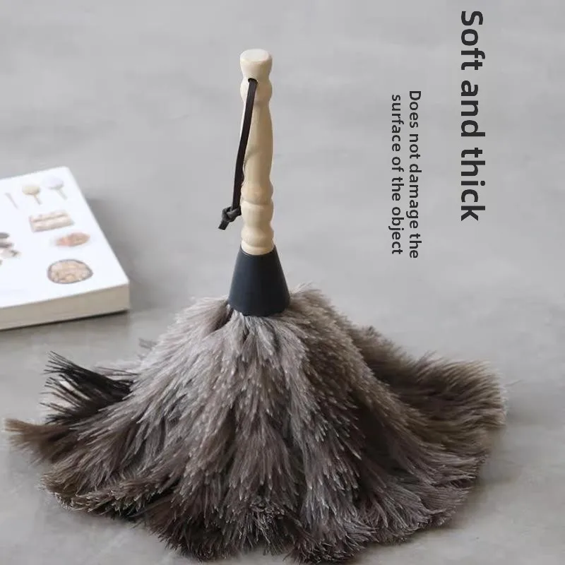 

Non-Loss Feathers Ostrich Bristle Dustpan Toy Chicken Feather Duster Household Car Use Cleaning Tool Interactive Teaser