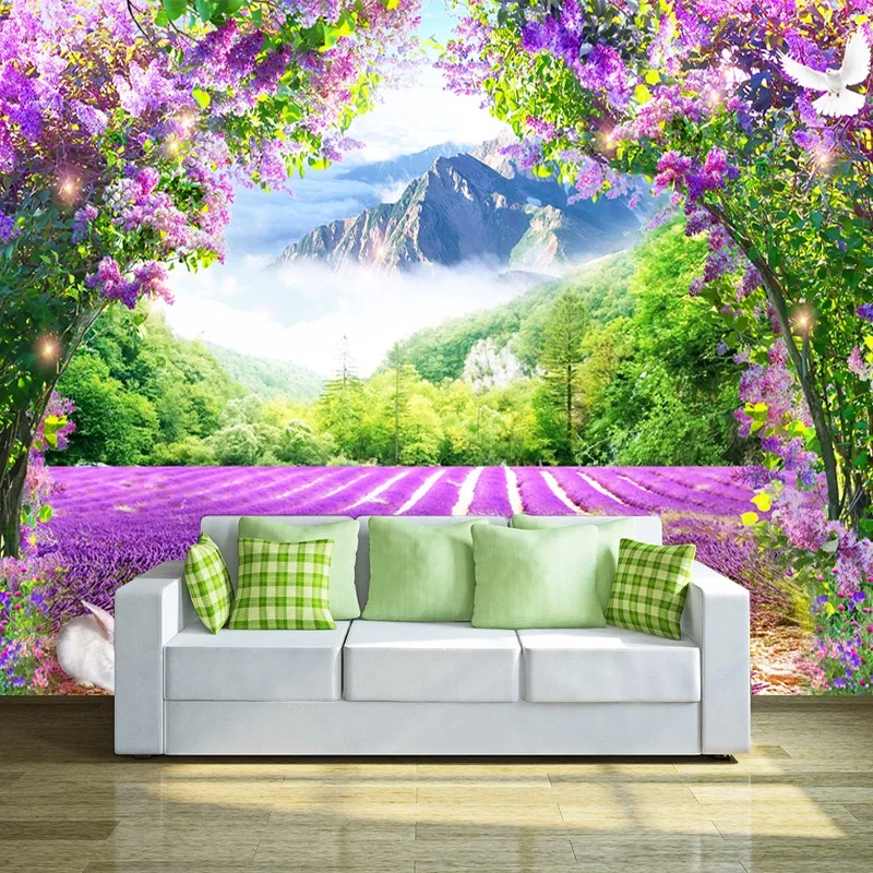 Modern Flower Vine 3D Photo Mural Wallpaper Wall Decals Living Room TV Sofa Bedroom Home Decor Waterproof Canvas Painting