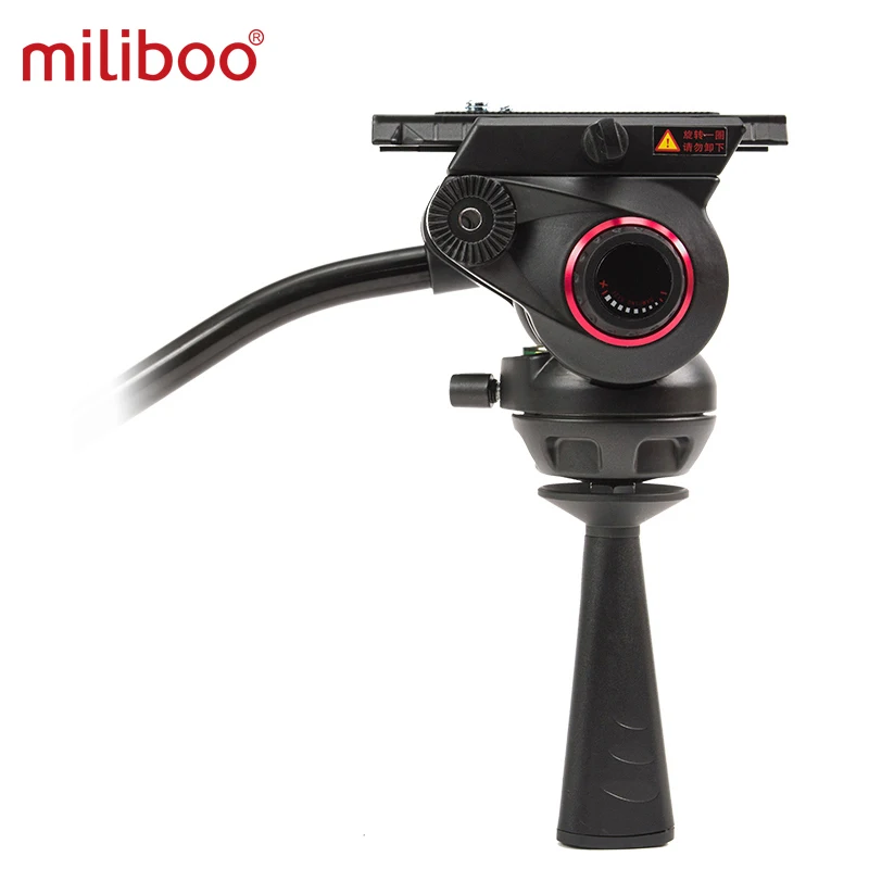 Miliboo MYT803 плоская основа Жидкостная головка с чашей 75 мм размер обновленная регулируемая подушка дизайн для штатива/монопода стенд