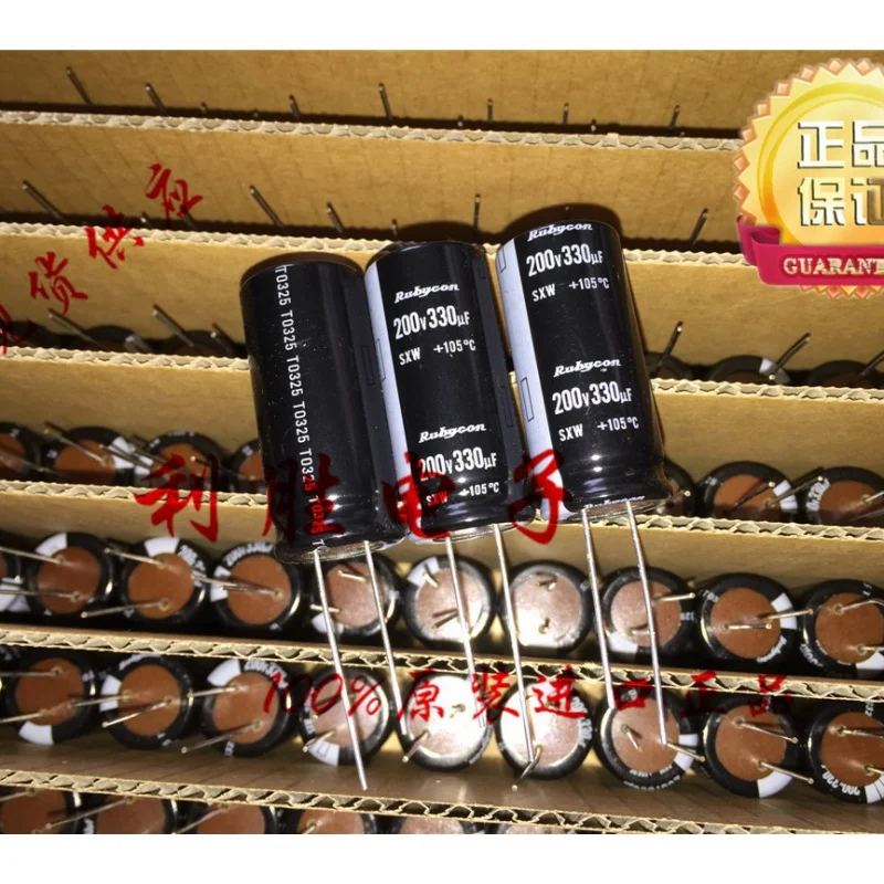 5PCS Capacitor eletrolítico de alumínio 200V 330UF 18X40 SXW Fonte de alimentação de comutação aplicável