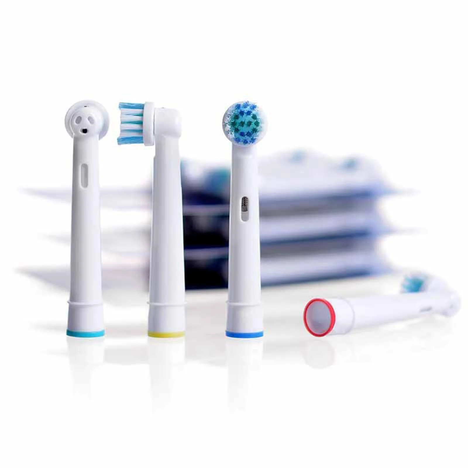 4Pcs Replacement Electric Toothbrush Heads Precision Efficient Compatible With Oral-B Braun Professional For Various Types