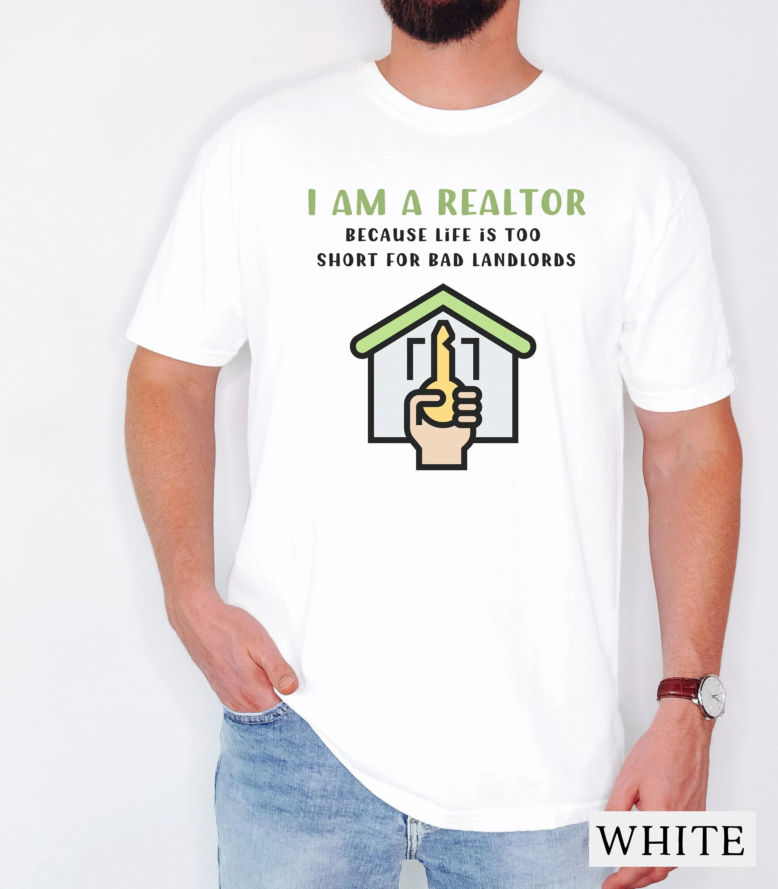 Humorous Real Estate T Shirt I Am A Realtor Cotton Great For Agent Self Promotion Open House