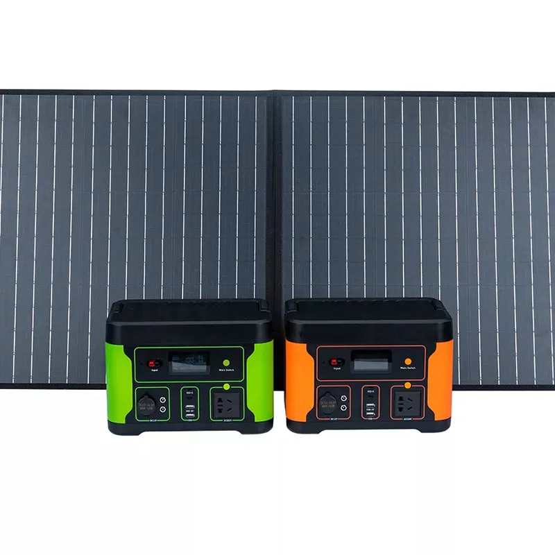 Mini Solar Powered Generator 500W Power Supply 160000mAh Lithium LiFePO4 Battery 500Wh Portable Power Station