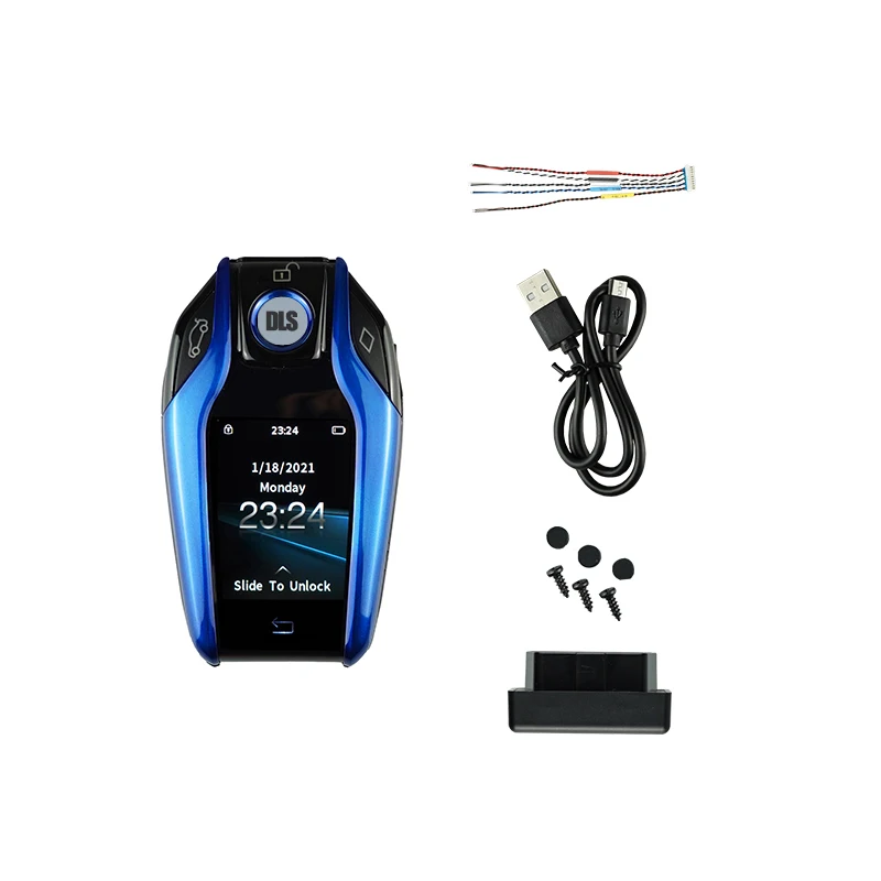 Factory OEM High-End Universal Automobile Vehicle LCD Smart Car Key Keyless Entry System Touch screen with OBD