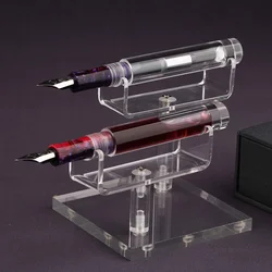 MAJOHN C1 Dropper Fountain Pen Fully Transparent Large-Capacity Ink Storing Iridium EF/F/M Fashion Nice Writing Office Gift Pen