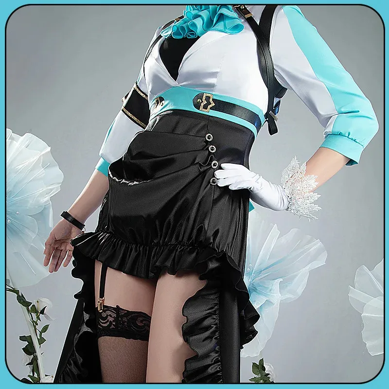 أزياء أنيمي جميلة ديربي ميجيرو راامونو التأثيرية أزياء الهالوين كرنفال لعب الأدوار مجموعة كاملة من البدلة