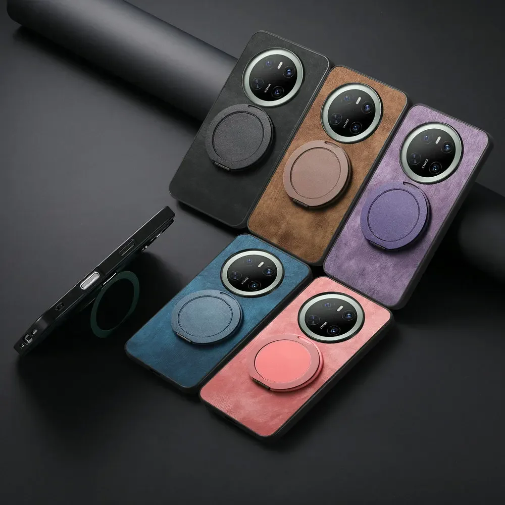Honor X9D X9C 5G Luxury Case Magnet Ring Leather Back Panel Honor X9B Bumper Cover Hono Magic 7 Pro 6 Lite 5 X 9 D Phone Funda