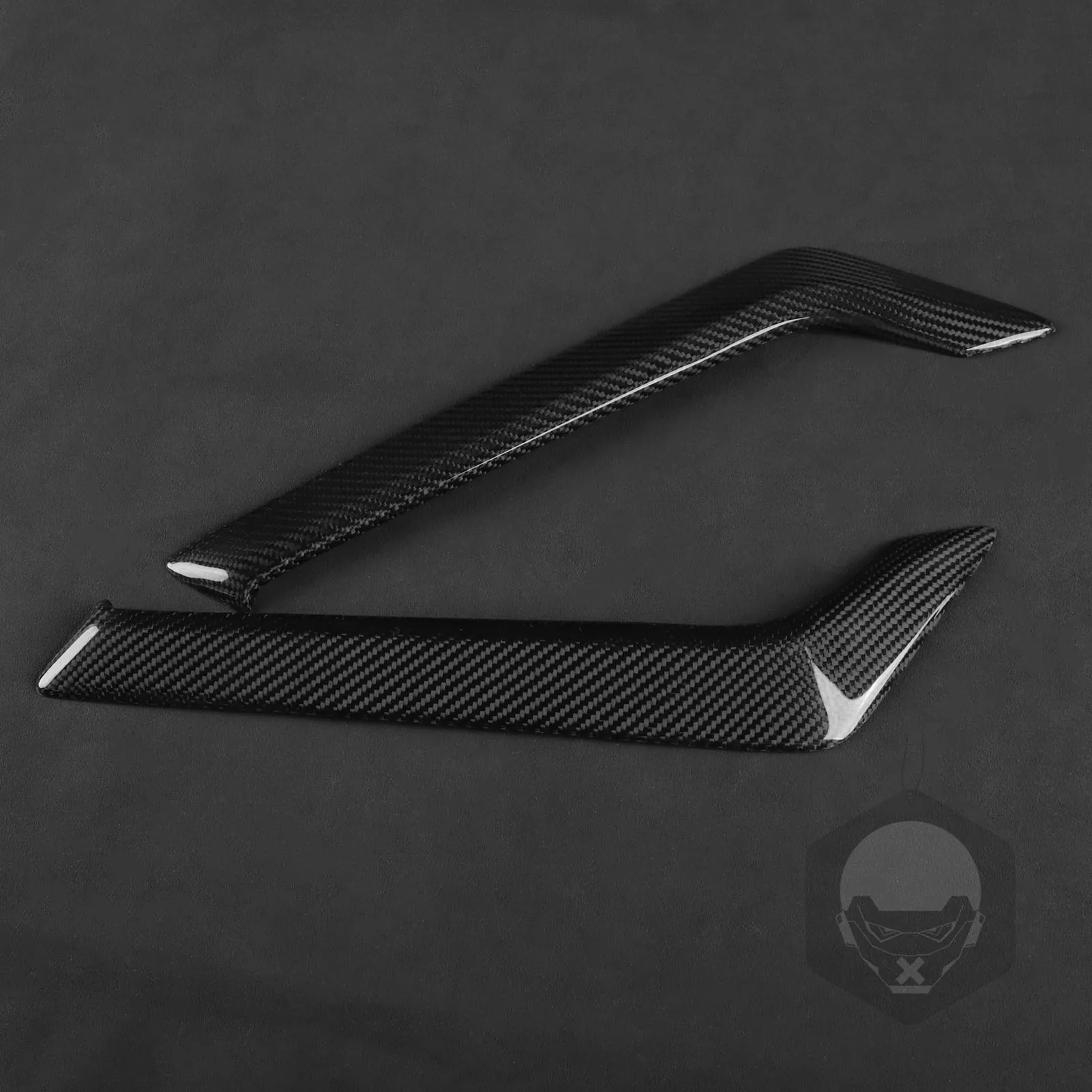 2PCS Real Carbon Style Car Side Fender Trim For Infiniti Q60 2016-2024 Modified Air Fender Spoiler Wing Cover Accessories