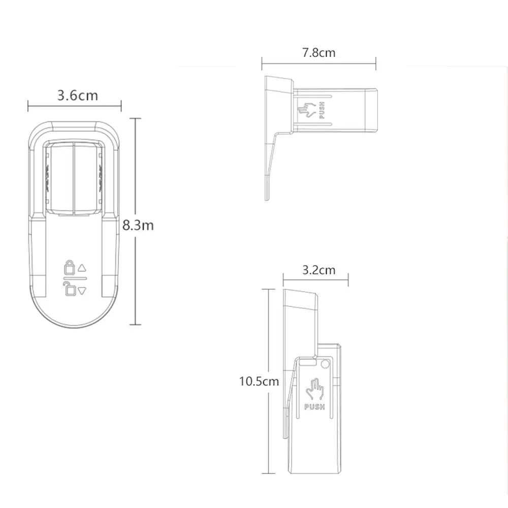 1 Stück einfache Baby-Sicherheitsschlösser, einfach zu installieren, Anti-Kneifen-Hand, Anti-Offen-Türschloss für Kinderschutzausrüstung