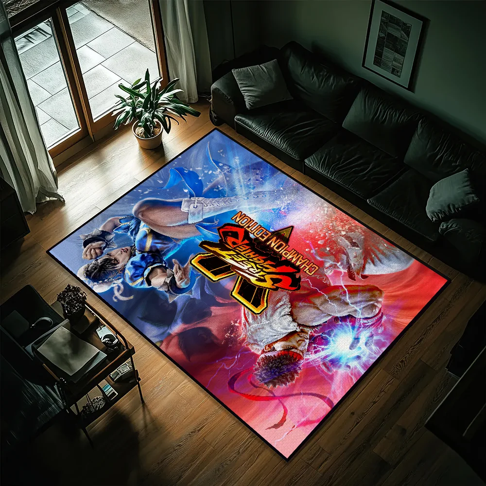 Game S-Street Fighter Kleiner Teppich Nachttisch Küche Bad Wohnzimmer Haus Schlafzimmer Bodenmatte Fußmatte Großer Teppich Dekoration – Detail 7