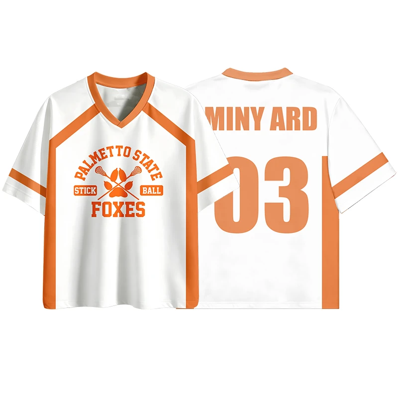 All For The Game Palmetto State Foxes T-Shirt, Andrew Minyard 03 Lacrosse Casual Fan Jersey Tee V-neck Men's Women's Streetwear