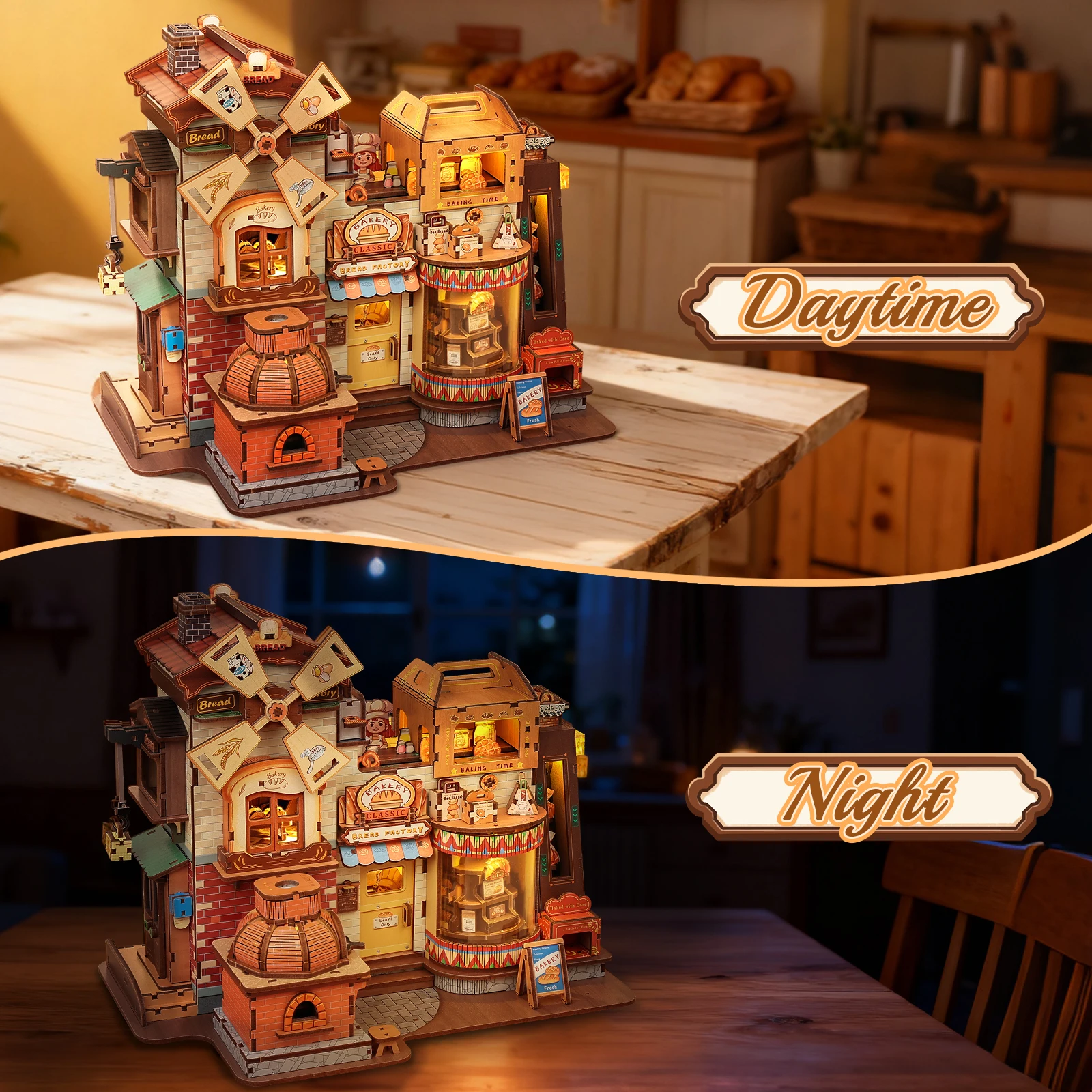 CUTEBEE Miniature DIY Book Nook Kit for Adults 3D Wooden Puzzle Laser Cut Dollhouse Bookshelf Insert Home Decor Unique Gift Idea