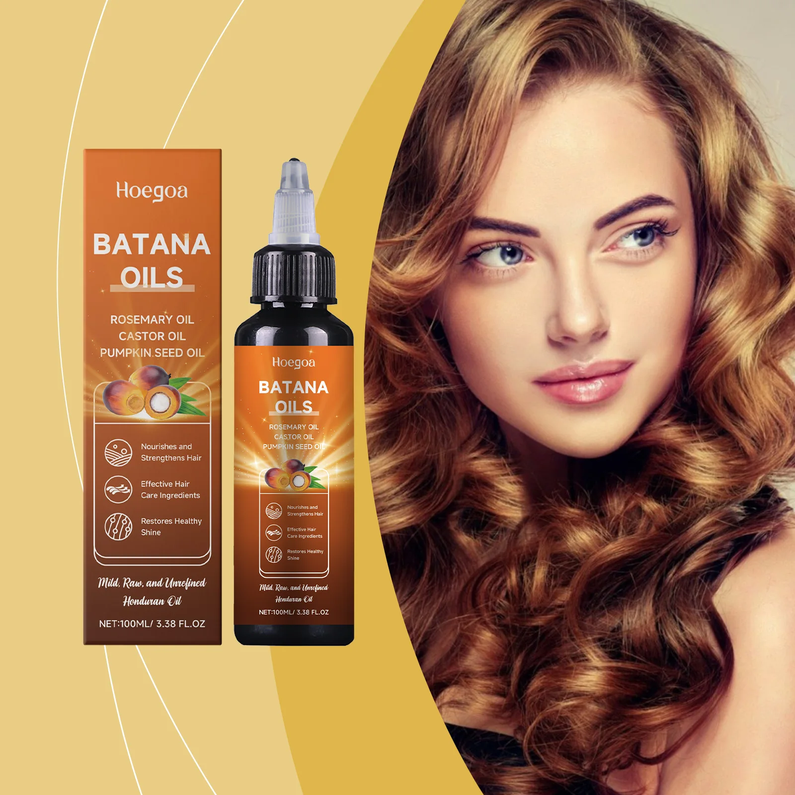 

Batana Hair Oil Rosemary Hair Growth Nourishes Hair Follicle Strengthens Roots Anti Loss Repair Dry Hair Regrowth Scalp Care Oil