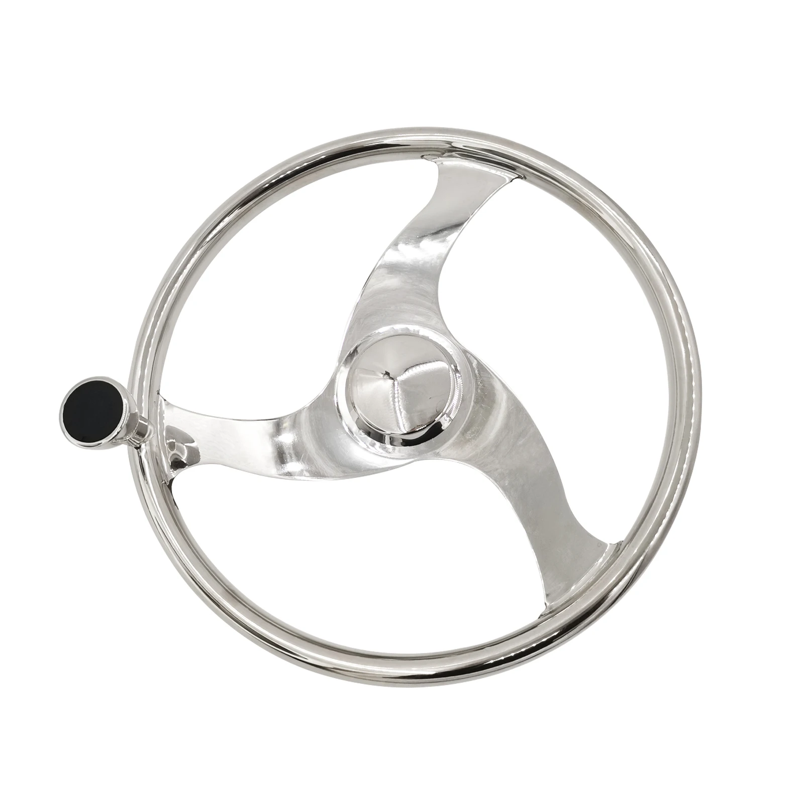 Stainless Steel Boat Steering Wheel Destroyer Style Marine Marine Hardware Sector Steering Wheel