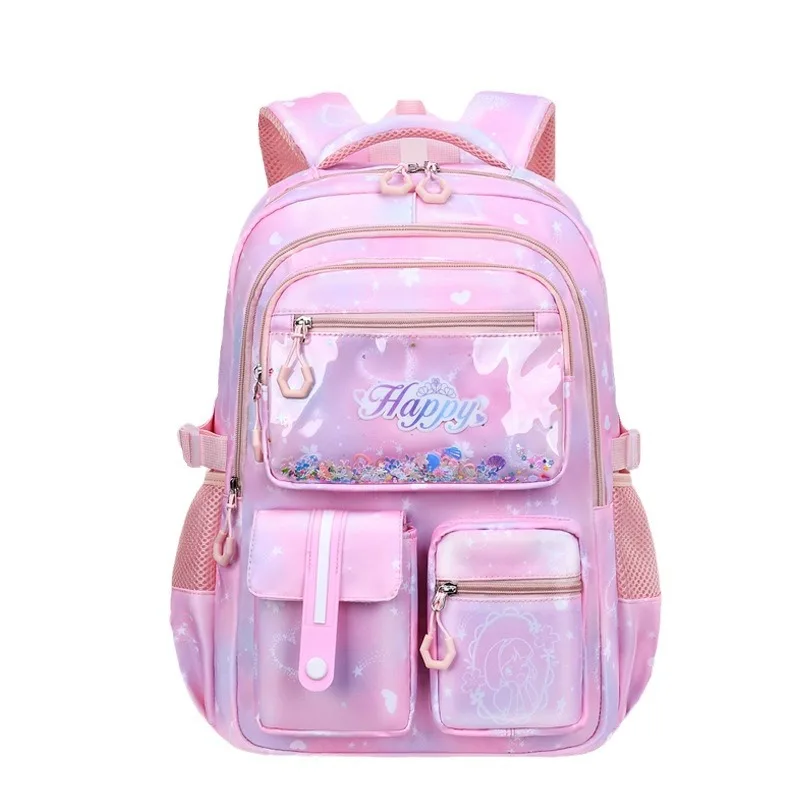 Imagem -05 - Mochilas Escolares Leves para Adolescentes Mochila Primária Grande Capacidade Mochila Kawaii Mochila Infantil Meninas Crianças Moda