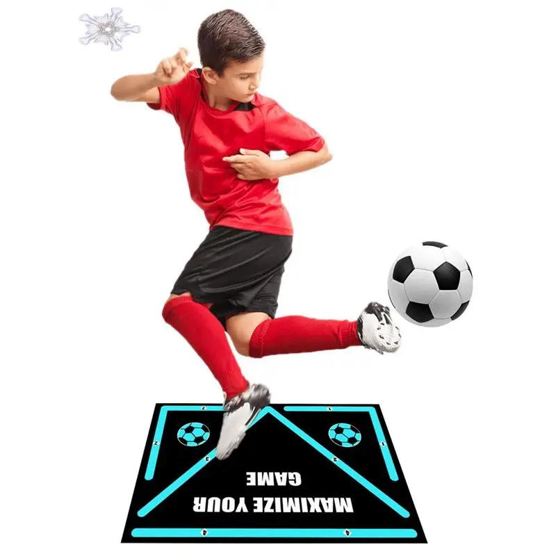 

Football Training Mat Soccer Step Training Mat Silent Non-Slip Shock Absorption Footstep Training Mat