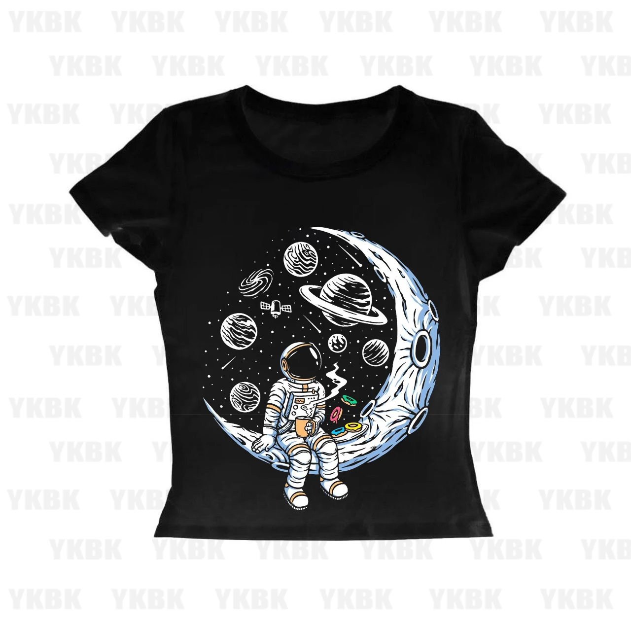 Women's Bitcoin Crypto Btc To The Moon T Shirts Tshirt Novelty T-Shirt Astronaut Cryptocurrency Tee Top Clothes