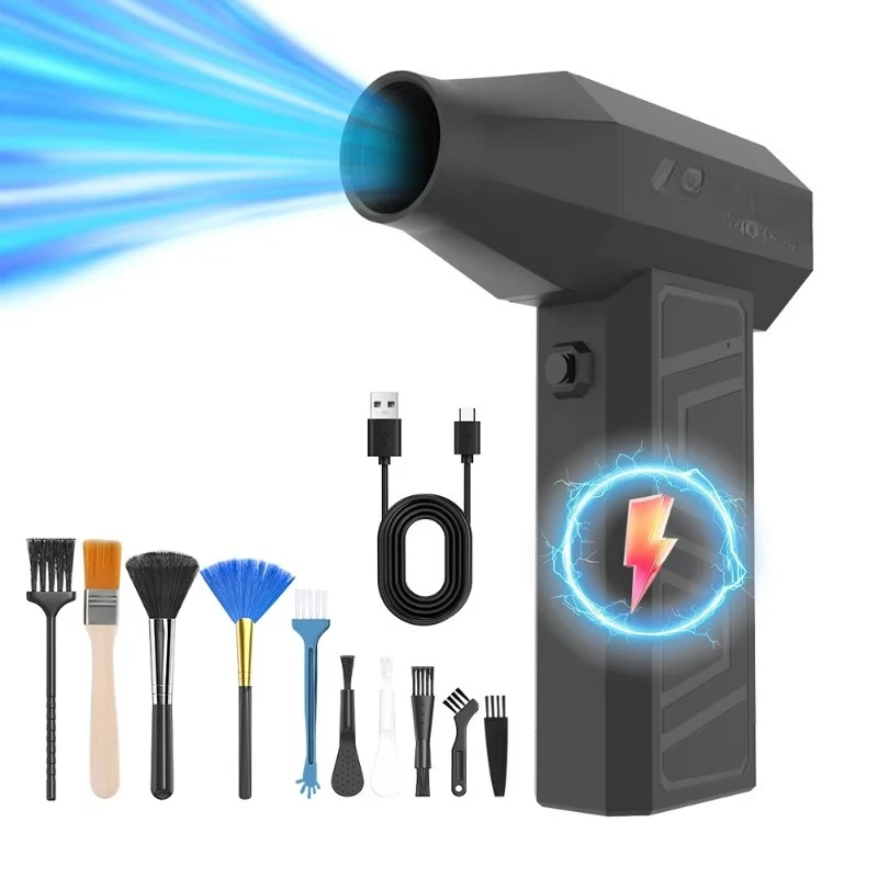 

Automobile Outdoor Cordless Blower Blower Violent Mini Shark Handheld Portable Turbojet Fan Compressed Air Dust Collector
