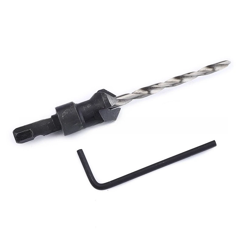 

Hexagonal shank woodworking cone drill, countersunk head drill chamfer opening countersunk hole integrated twist bit
