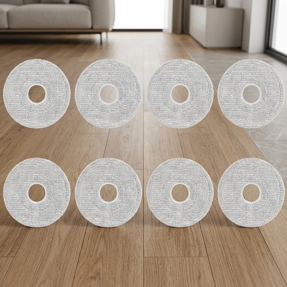 8-Pack Mop Pads Replacement For Roomba For Combo 415 Robot Vacuums, 115mm Cleaning Cloths Pad, Mop Accessories