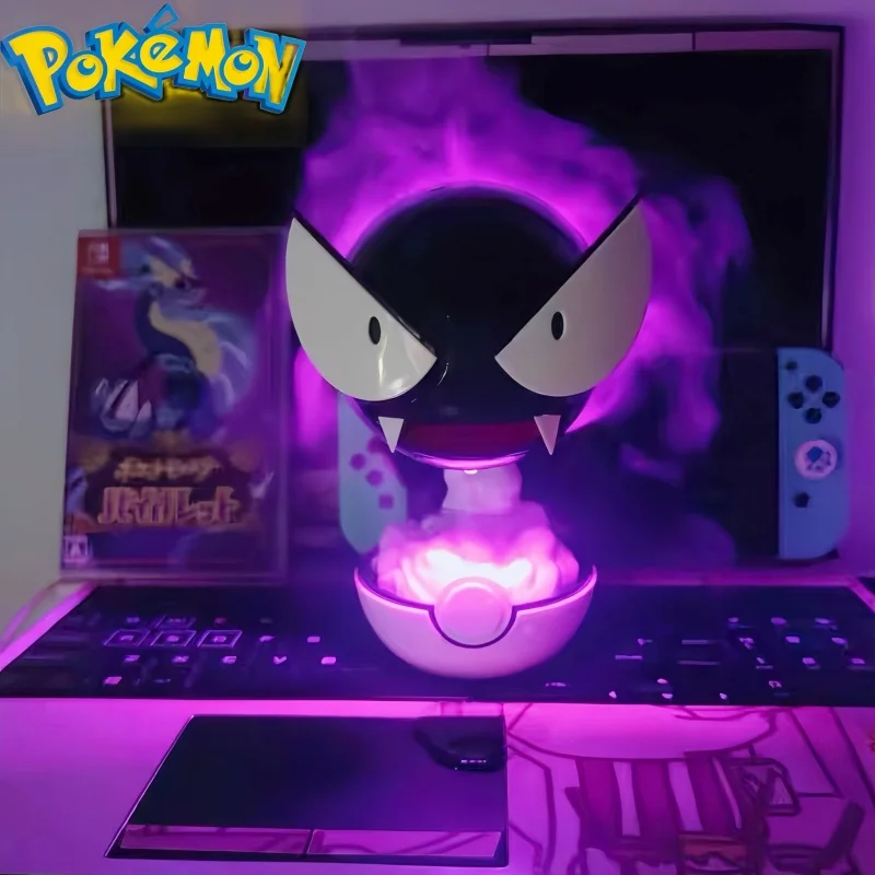 Gastly Figure Humidifying Water Replenishing Charging Spray Equipment Animation Humidifier Ornament Decoration Birthday Gift Toy