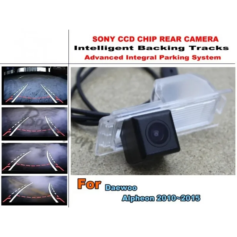 

For Daewoo Alpheon 2010~2015 Smart Tracks Chip Camera / Intelligent Dynamic Trajectory Rear View Reverse Backup Tracks Camera