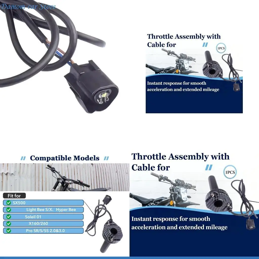 

A2UC Improved Rubber And Metal Handle With Roller Bearing Perfect For Electric Bike improve