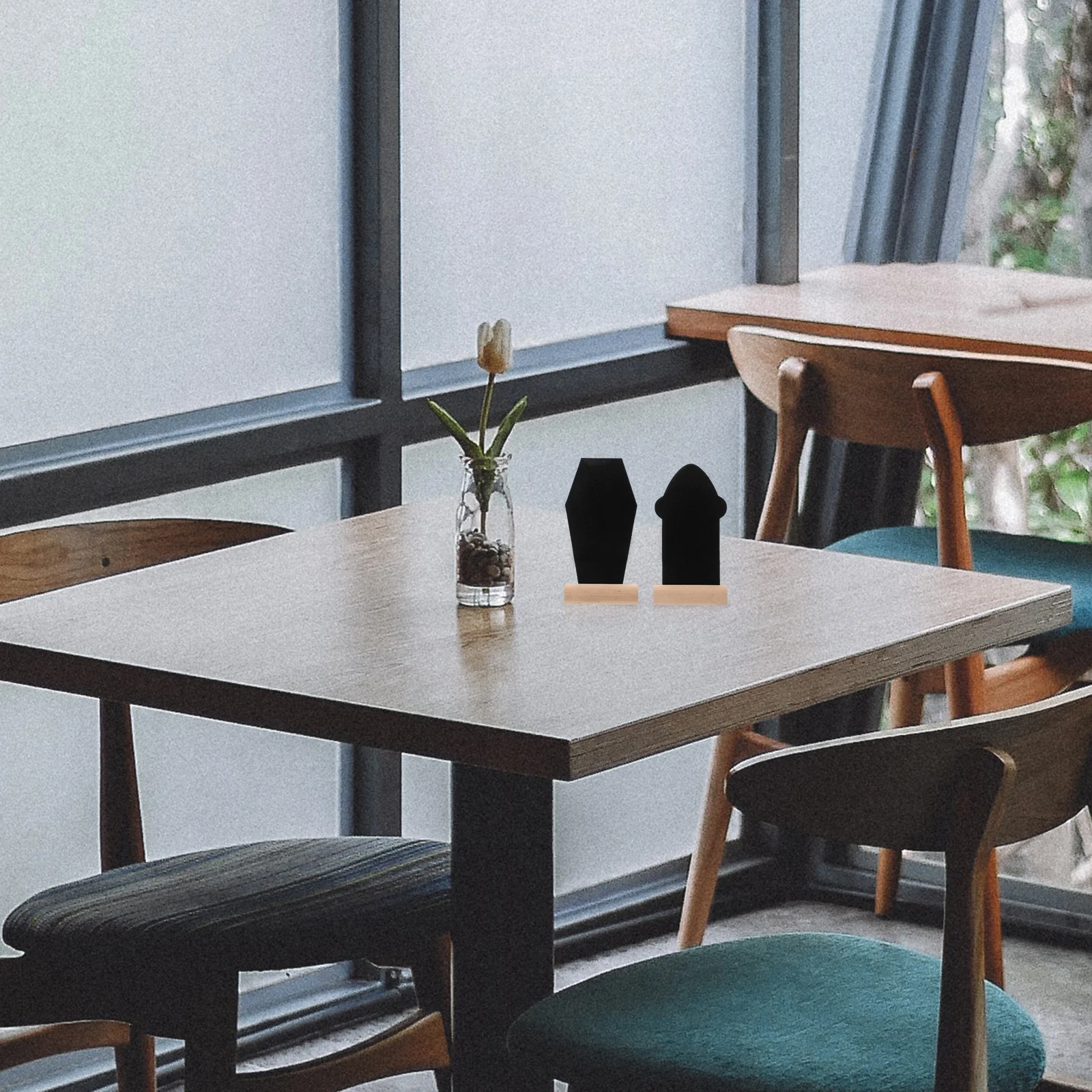 2 قطعة ديكور المنزل الإبداعي السبورات سطح المكتب الصغير للقائمة رسالة السبورات كتابة لوحات الأسعار العرض #6