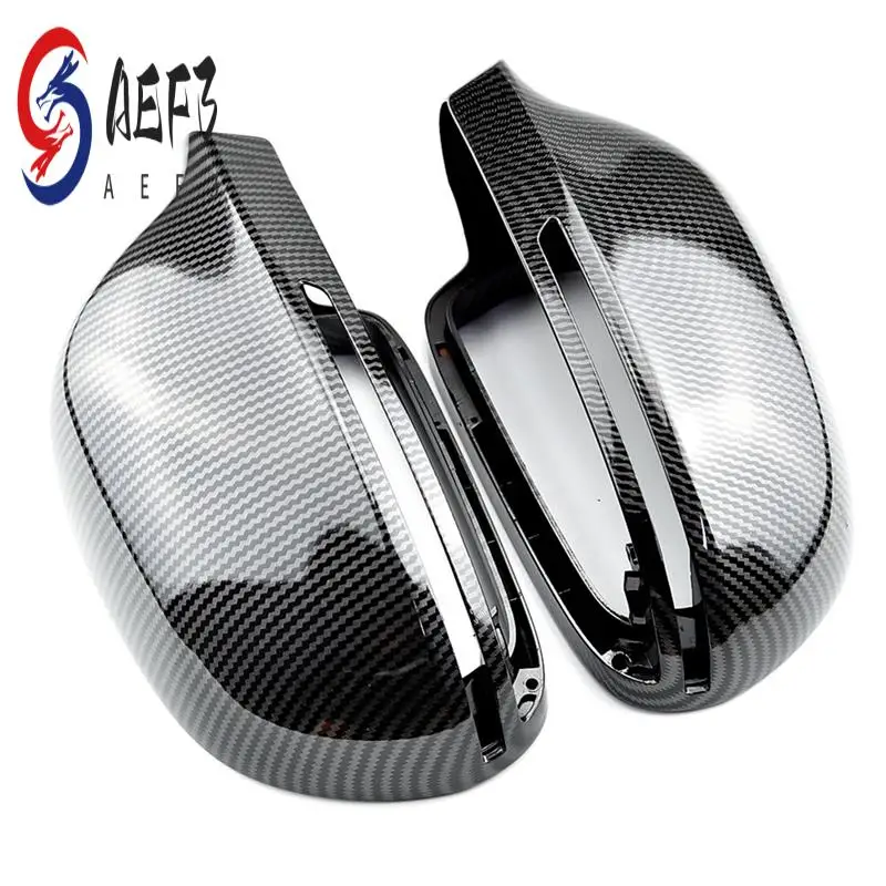 

AEF3-2X Carbon Fiber Pattern Rear View Mirror Cover For A4 S4 A5 S5 A6 S6 A8 S8 SQ3 Rear View Mirror Modification Accessori