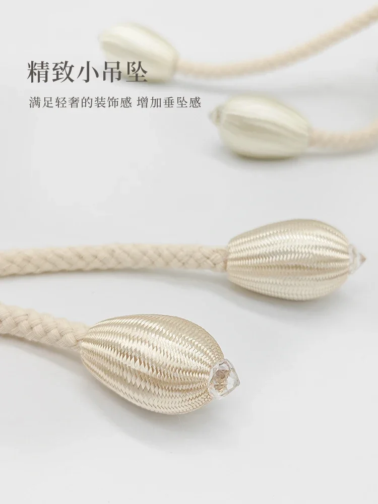 Curtain Strap with Adjustable Rope, Cortina de gaze, Decoração Acessórios