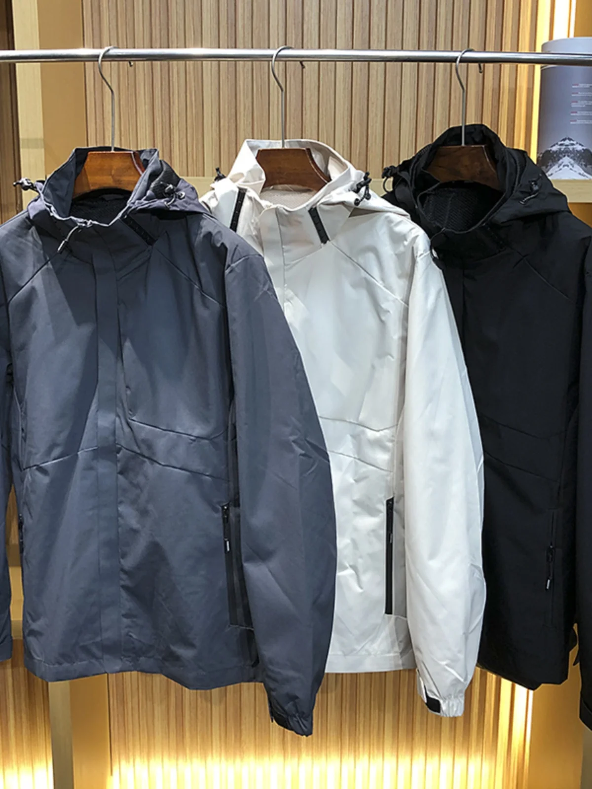 سلسلة وظيفية في الهواء الطلق مقاومة للرياح رقيقة رياضية عادية الخياطة Jaet معطف الوقوف صالح الشباب ular الخريف طويل Sve مقنعين