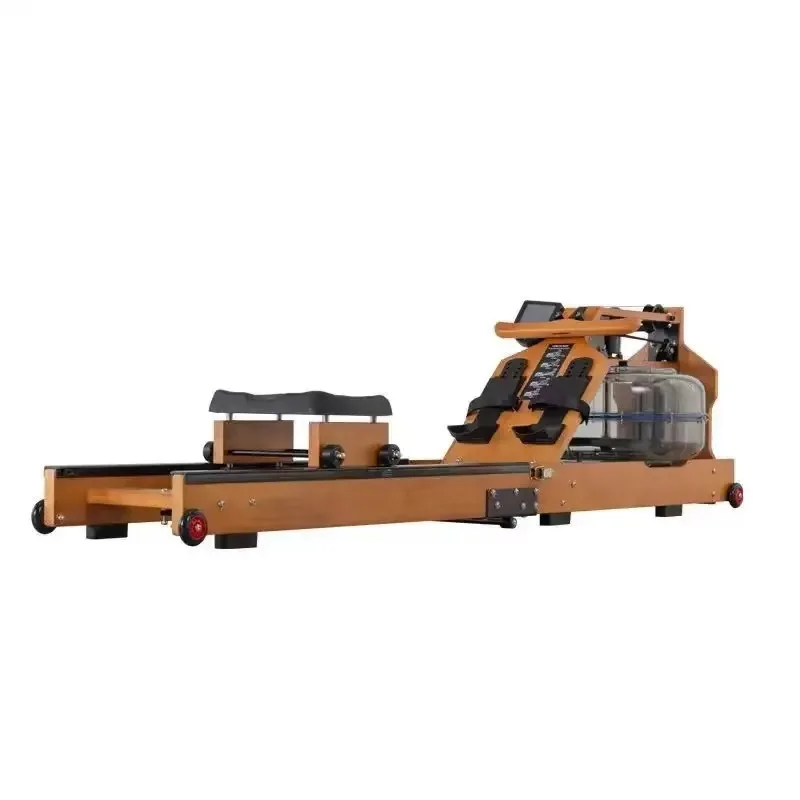 Premium Water Rower with LCD Display & Ergonomic Design, Easy to Move and Store, Suitable for Daily Workout & Body Shaping