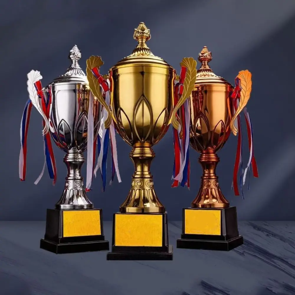 Trofeo de premios de bronce y plata dorado, modelo de Metal, campeón, copa de premio pequeño, juegos deportivos, ganador de competición de fútbol, trofeo de premio, juguete